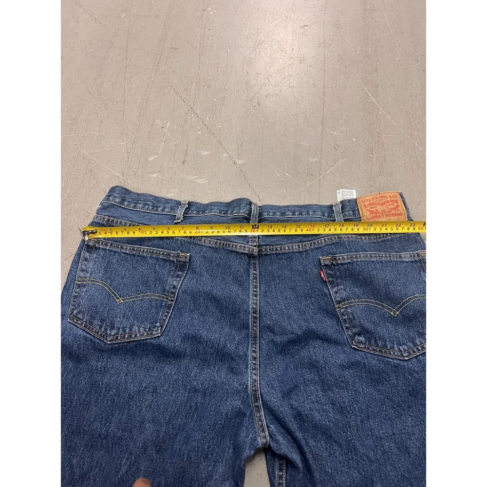 Levi's 550 Jeans Men's Blue Denim Pockets Relaxed Fit Straight Classic‎ - 48X29